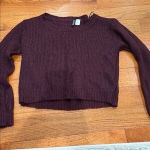 Burgundy Knit Sweater